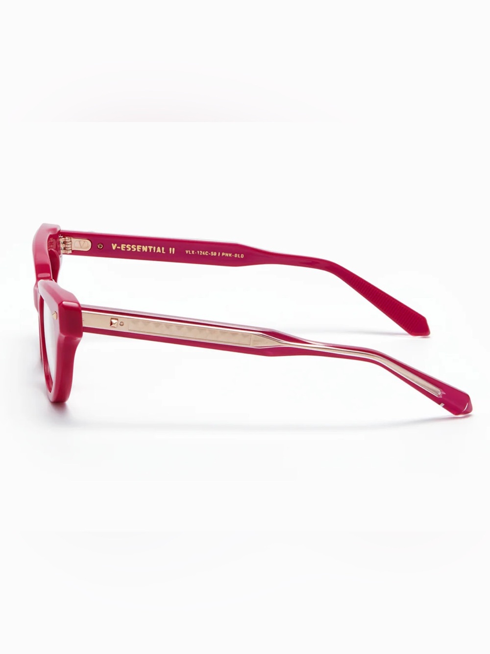 New Valentino Hot Pink Cat-Eye Women's Eyeglass Frames - Authentic - Picture 6 of 12